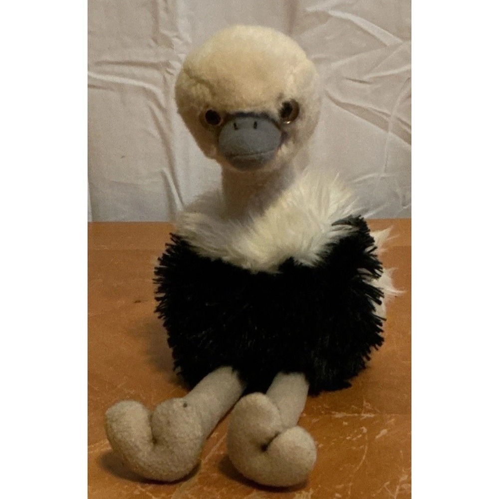 Aurora World Mini Flopies 9" OSTRICH Plush Soft Stuffed Animal